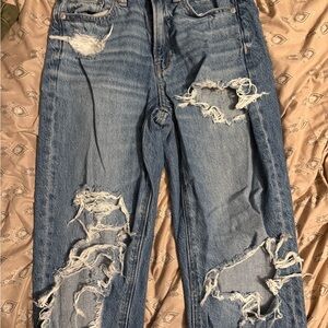 American Eagle Outfitters wide leg Blue Denim Jeans